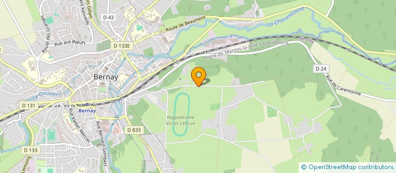 localisation de l'entreprise SAS DU BOUFFEY  DEAUVILLE