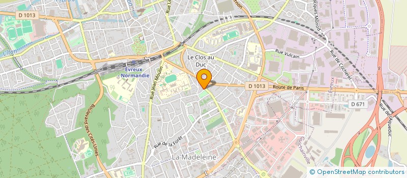 localisation de l'entreprise SAS DU BUISSON à EVREUX