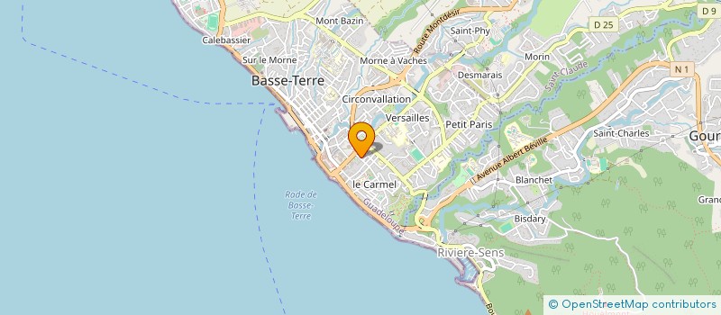 localisation de l'entreprise SAS DU CARMEL  BASSE-TERRE