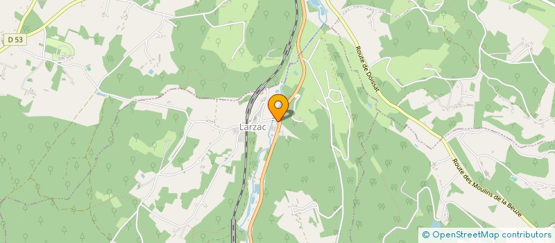 localisation de l'entreprise SAS DU CHAMP DE L'HOSTE  LARZAC