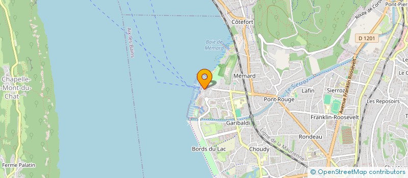 localisation de l'entreprise SAS DU CHATEAU  AIX LES BAINS