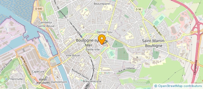 localisation de l'entreprise SAS DU CHATEAU à BOULOGNE-SUR-MER