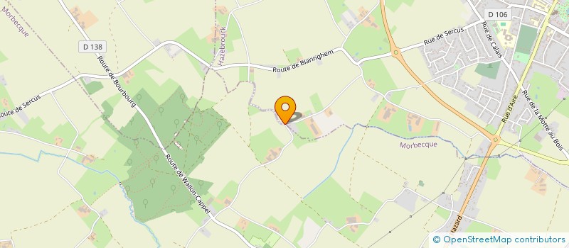 localisation de l'entreprise SAS DU CHEMIN DU BROCK  HAZEBROUCK