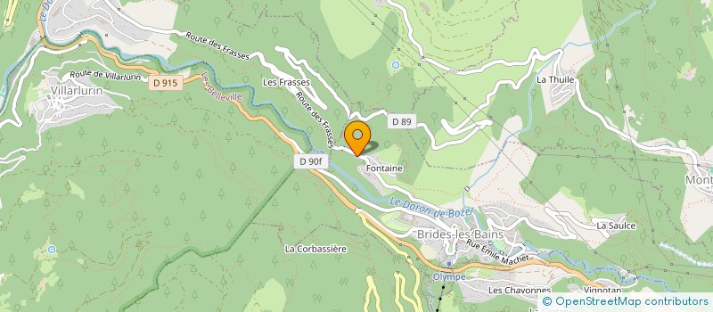 localisation de l'entreprise SAS DU CLUB HOUSE à BRIDES-LES-BAINS