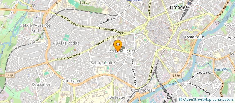 localisation de l'entreprise SAS DU DOCTEUR DOFFOEL-HANTZ à LIMOGES