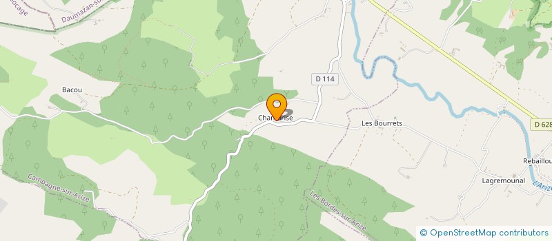 localisation de l'entreprise SAS DU DRAGON VERT à CAMPAGNE-SUR-ARIZE