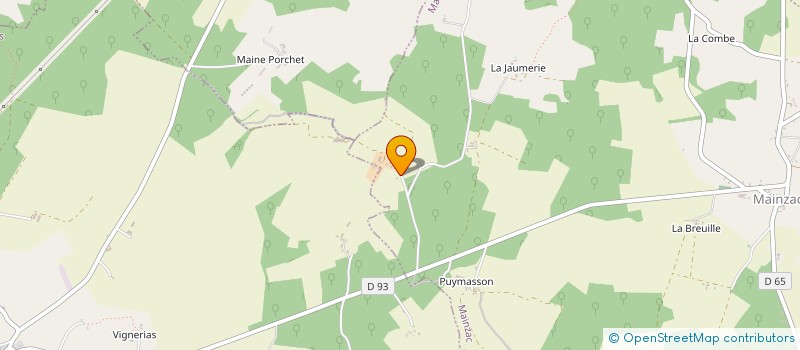 localisation de l'entreprise SAS DU FAURIAS  MAINZAC