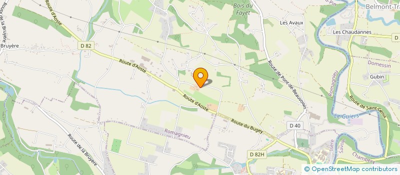 localisation de l'entreprise SAS DU FAYET à ROMAGNIEU