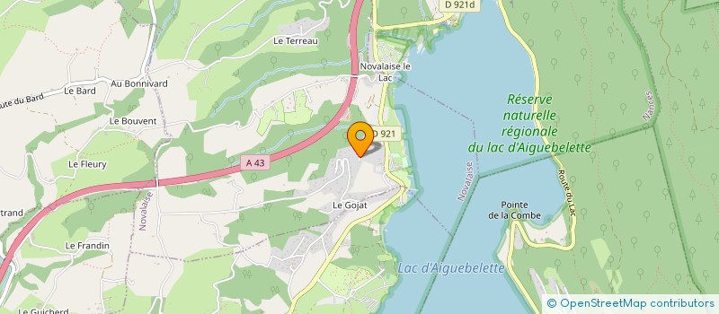 localisation de l'entreprise SAS DU JANJOUX  NOVALAISE