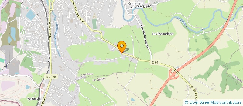 localisation de l'entreprise SAS DU MAZAL  CARMAUX