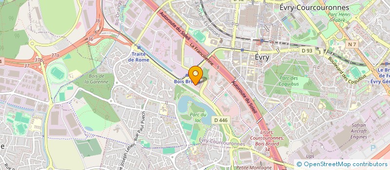 localisation de l'entreprise SAS DU MONT DU CENTRE  EVRY-COURCOURONNES