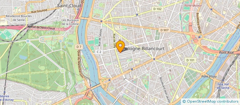 localisation de l'entreprise SAS DU MOULIN  BOULOGNE-BILLANCOURT