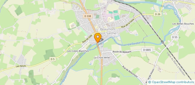 localisation de l'entreprise SAS DU MOULIN DE BEAUMONT  BEAUMONT-SUR-SARTHE