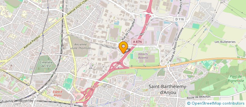 localisation de l'entreprise SAS DU PATIS ANJOU  SAINT-BARTHELEMY-D'ANJOU