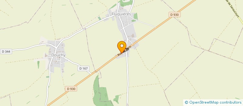 localisation de l'entreprise SAS DU PAVE  FLUQUIERES