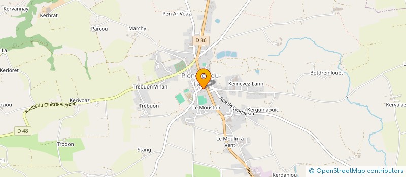 localisation de l'entreprise SAS DU PAYS DARDOUP  PLONEVEZ-DU-FAOU