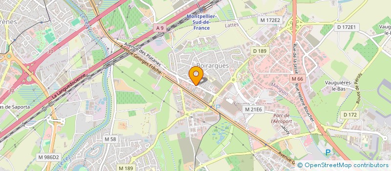 localisation de l'entreprise SAS DU PRADO à LATTES