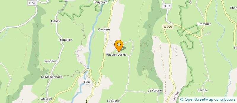 localisation de l'entreprise SAS DU PUECHMOURIEZ à RAULHAC