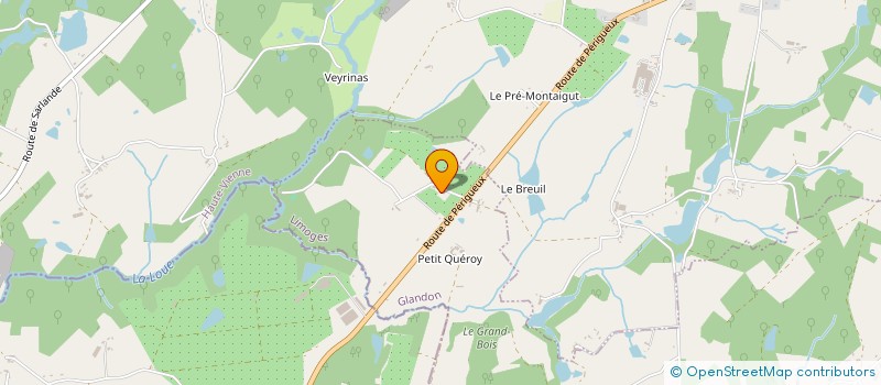 localisation de l'entreprise SAS DU QUEROY à GLANDON