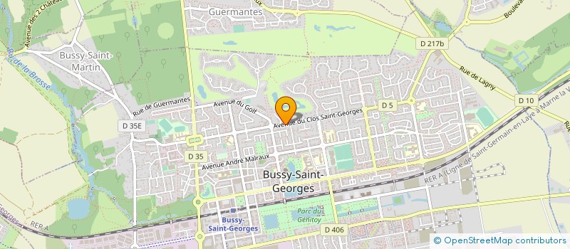 localisation de l'entreprise SAS DU RER DE NOISIEL UN  BUSSY-SAINT-GEORGES