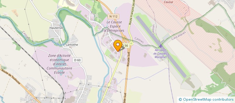 localisation de l'entreprise SAS DU ROSE  LABRUGUIERE