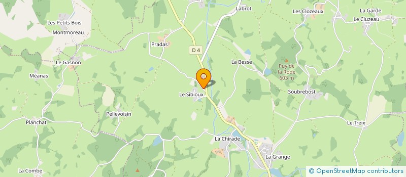localisation de l'entreprise SAS DU SIBIOUX  MAINSAT