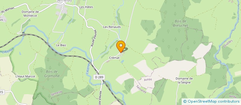 localisation de l'entreprise SAS DU SOLEIL  SEMELAY