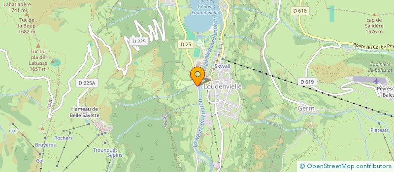 localisation de l'entreprise SAS DU TAOURET  LOUDENVIELLE