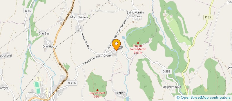 localisation de l'entreprise SAS DU TILLEUL  ORCIVAL