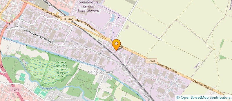 localisation de l'entreprise SAS DU VALDOTTE  REIMS