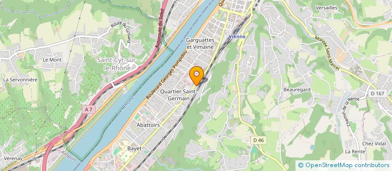 localisation de l'entreprise SAS DU VENTOUX  VIENNE