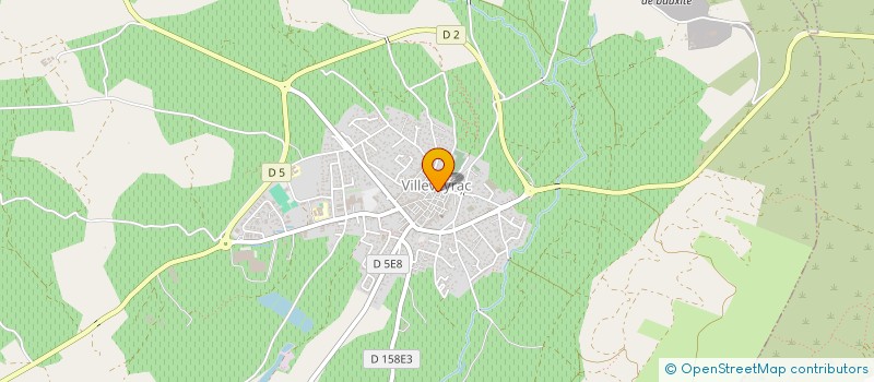 localisation de l'entreprise SAS DUFFIEUX ET VILLAIN  VILLEVEYRAC