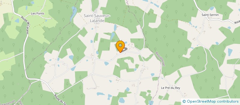 localisation de l'entreprise SAS DUFOUR FRERES  SAINT-SAUVEUR-LALANDE