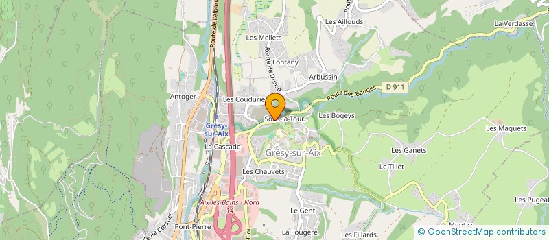 localisation de l'entreprise SAS DULAUMY  GRESY-SUR-AIX