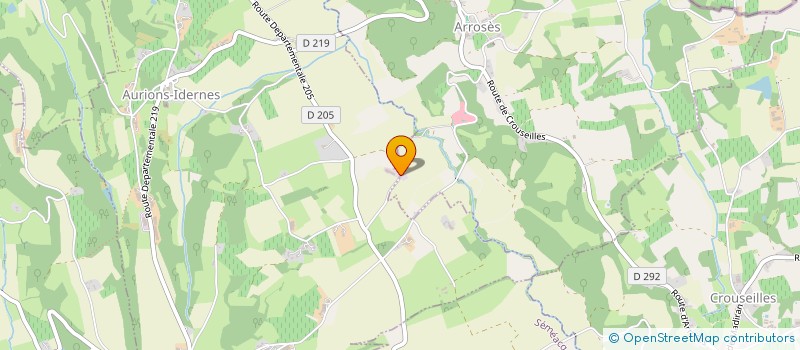 localisation de l'entreprise SAS DUMAS-PILHOU  AURIONS-IDERNES