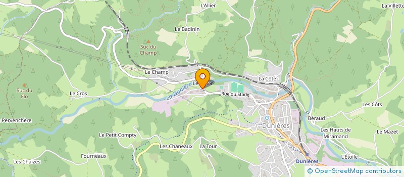 localisation de l'entreprise SAS DURIEUX ET FILS à DUNIERES