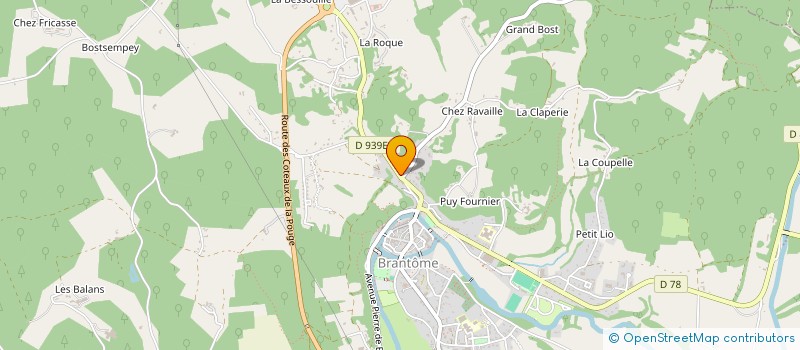 localisation de l'entreprise SAS DUROUEIX à BRANTOME EN PERIGORD