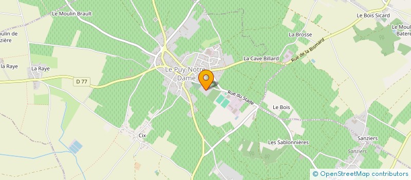 localisation de l'entreprise SAS DVRL  LE PUY-NOTRE-DAME