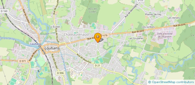 localisation de l'entreprise SAS DY à LOUHANS