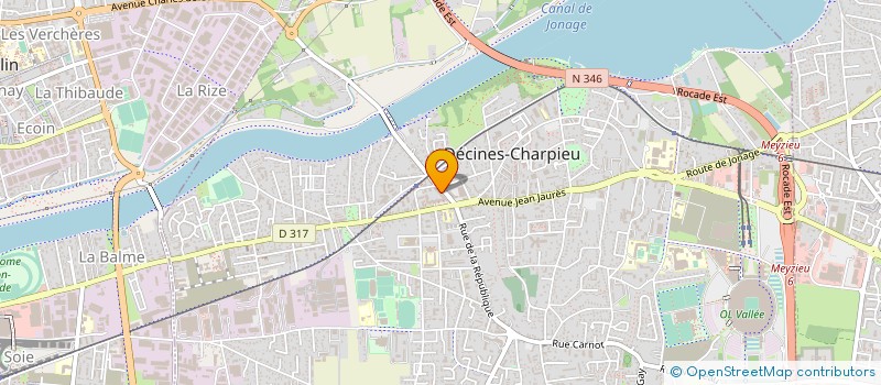 localisation de l'entreprise SAS DZOVAINE  DECINES-CHARPIEU