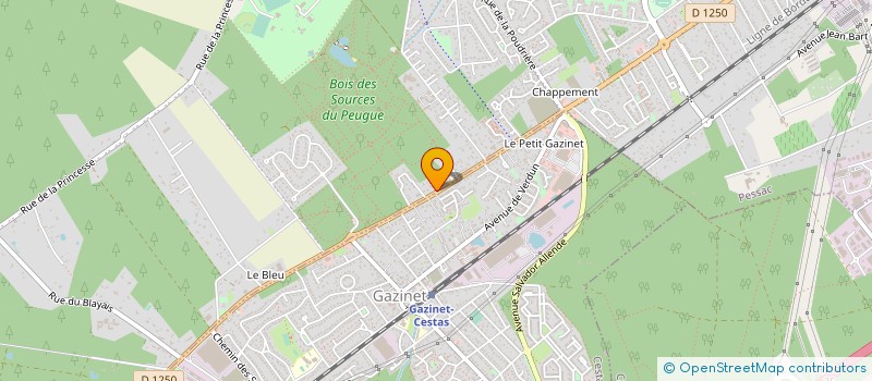 localisation de l'entreprise SAS E&A MEUNIER  PESSAC