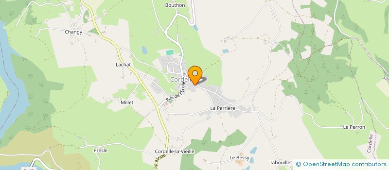 localisation de l'entreprise SAS E. DELOMIER à CORDELLE