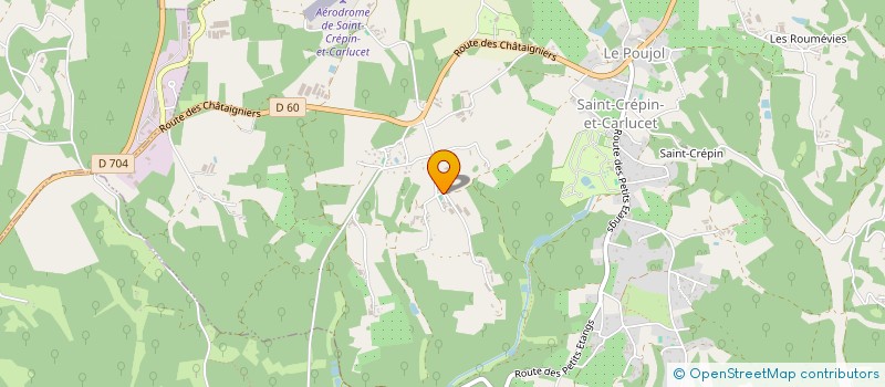 localisation de l'entreprise SAS E&J  SAINT-CREPIN-ET-CARLUCET