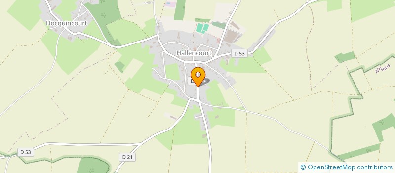 localisation de l'entreprise SAS EAG à HALLENCOURT