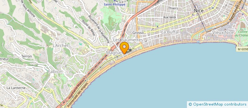 localisation de l'entreprise SAS EAS à NICE