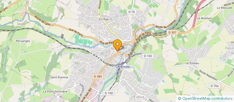 localisation de l'entreprise SAS EASY PROJETS  L'ARBRESLE