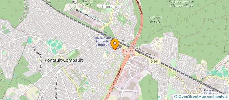localisation de l'entreprise SAS ECHAFAUDAGE à PONTAULT-COMBAULT