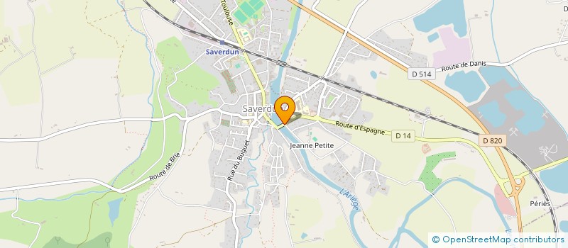 localisation de l'entreprise SAS ECM à SAVERDUN