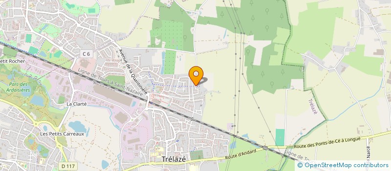 localisation de l'entreprise SAS ECO HABITAT 49  TRELAZE