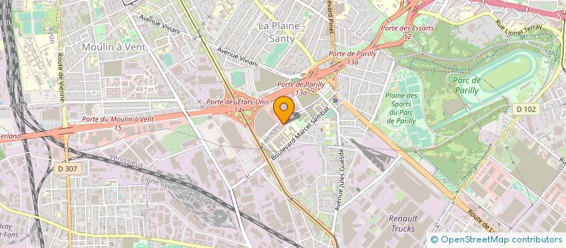 localisation de l'entreprise SAS ECO QUARTIER DU CHATEAU DES SIRES DE FAUCIGNY  VENISSIEUX